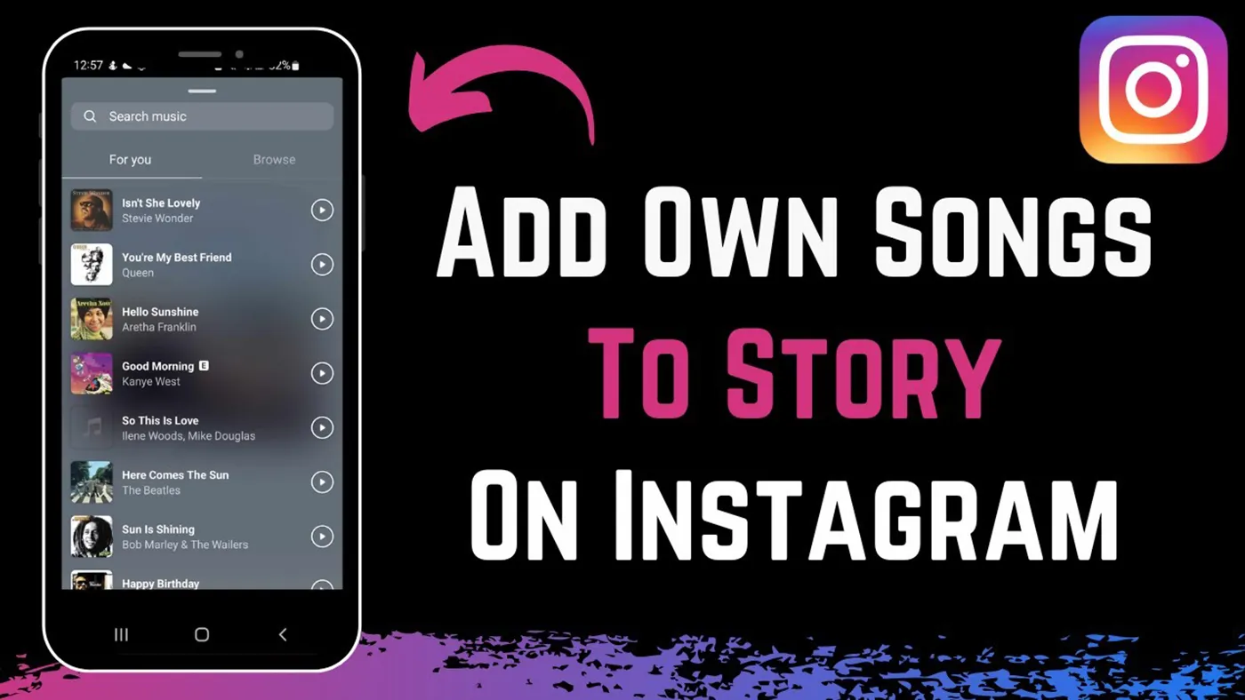 Songs from YouTube to Your Instagram Story